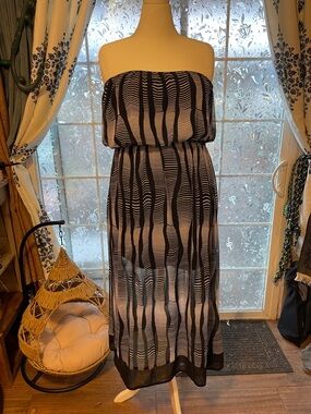 forever 21 black and white maxi dress Forever 21 Black And White Maxi Dress